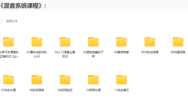图片[2]-「从零学会后期混音与写歌编曲」混音系统课程+编曲系统课程（46.70GB）-果果音源网