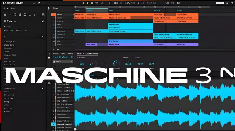 [节奏工作站+原厂音色+46个扩展]Native Instruments Maschine v2.18 [WiN, MacOSX]（31Gb）-果果音源网